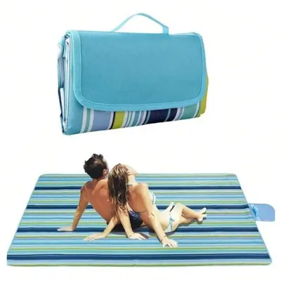 145x80cm/145x200cm Waterproof Picnic Blanket FoldableTravel Blanket Beach Camping Blanket Suitable for Outdoor Park