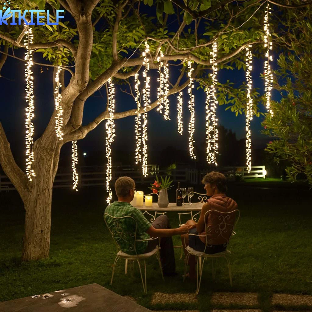 LED Lichterketten Weihnachten Girlande Led Feuerwerkskörper Racimos Lichterkette Für Terrasse Party Hochzeit Party Garten Baum Dekoration