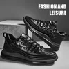 Männer Patent Leder Schuhe Dicke Sohle Männliche Erwachsene Kordelzug Schnürschuhe Vintage Retro Casual Britischen Stil Schuhe Streetwear