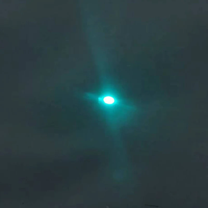 YTLASER 488 nm cyanblaues Kreuzlinien-/Dot-/Linien-fokussierbares Laserdiodenmodul-Locator 18 x 65 mm (mit Adapter und Halter) Image