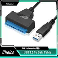 Cavo SATA a USB 3.0/2.0 per disco rigido SSD HDD esterno da 2,5 pollici Adattatore SATA 3 a 22 pin Cavo USB 3.0 a SATA III fino a 6 Gbp
