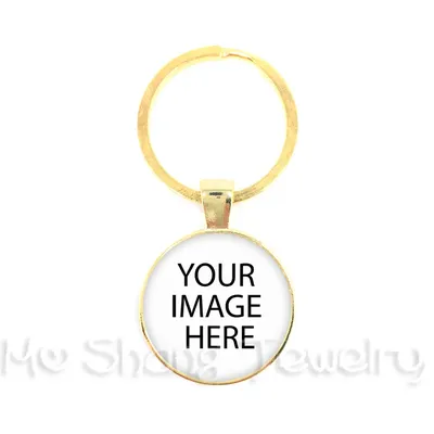 CUSTOM PHOTO Glass Dome Key Chains Custom Keychain Photo of Your Baby Child Mom Dad Grandparent Loved One Gift for Family Member