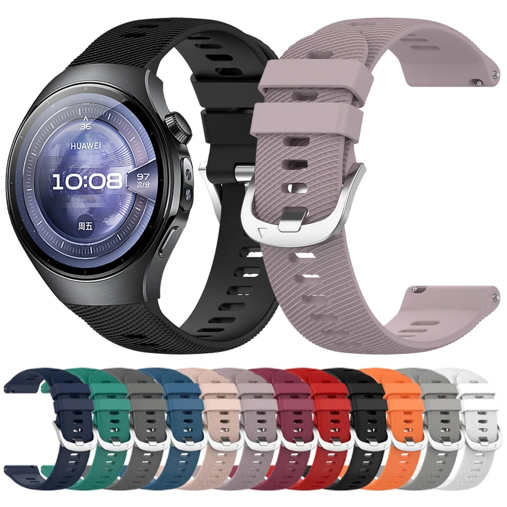 Für HUAWEI UHR 5 4 Silikonarmband GT 5 4 3 2 Pro 46 mm 42 mm Sportband Garmin Venu3 Forerunner 570 265 255 Ersatzarmband Image