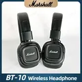 Marshall BT-10 Cuffie pieghevoli Bluetooth senza fili Auricolari con cancellazione attiva del rumore Suono stereo auricolare per musica retrò