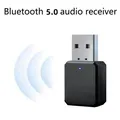 Kit per auto Bluetooth 5.0 Musica senza fili Adattatore per ricevitore audio di alimentazione USB Aux da 3,5 mm Auto Bluetooth Stereo per autoradio MP3 PC