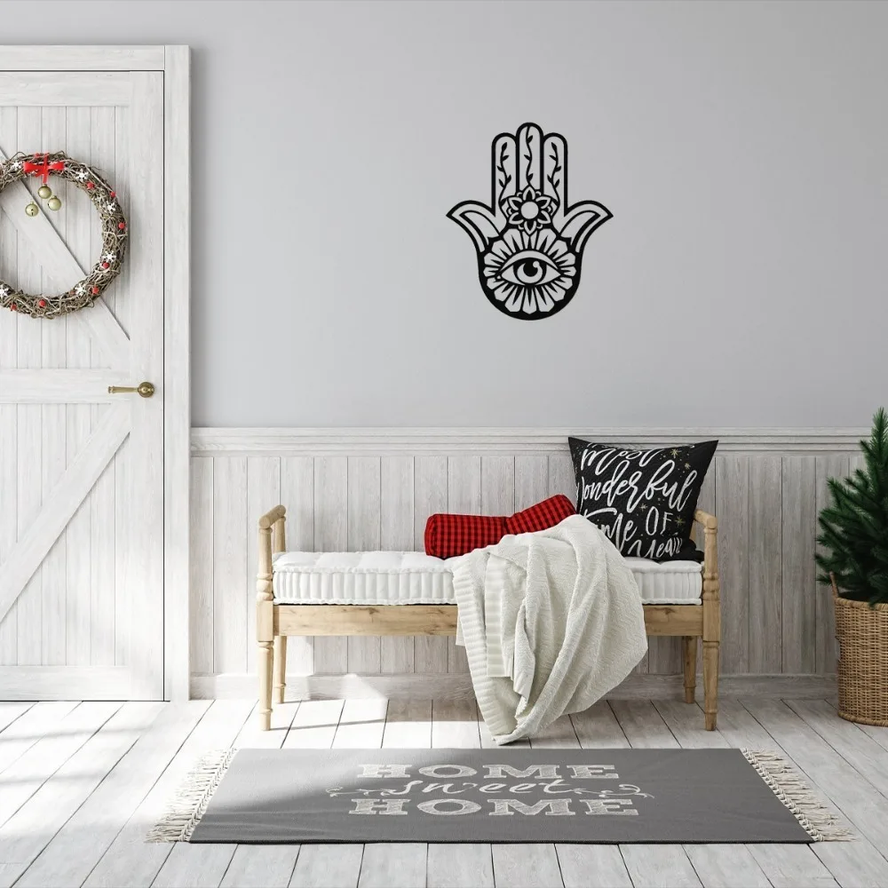 Gothic Metal Evil Eye Art – Böhmische Wanddekoration für einen unverwechselbaren Heimstil