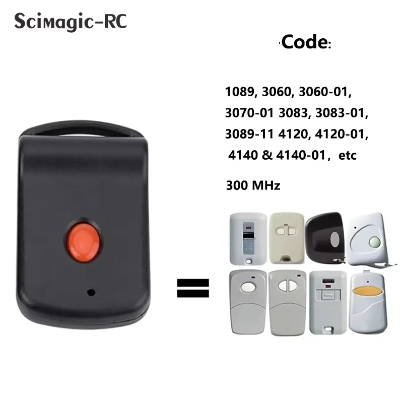 Ersatz für 3089 Garagentor-Türöffner-Fernsender 308911, MCS308911, 10 DIP-Schalter 300 MHz Image