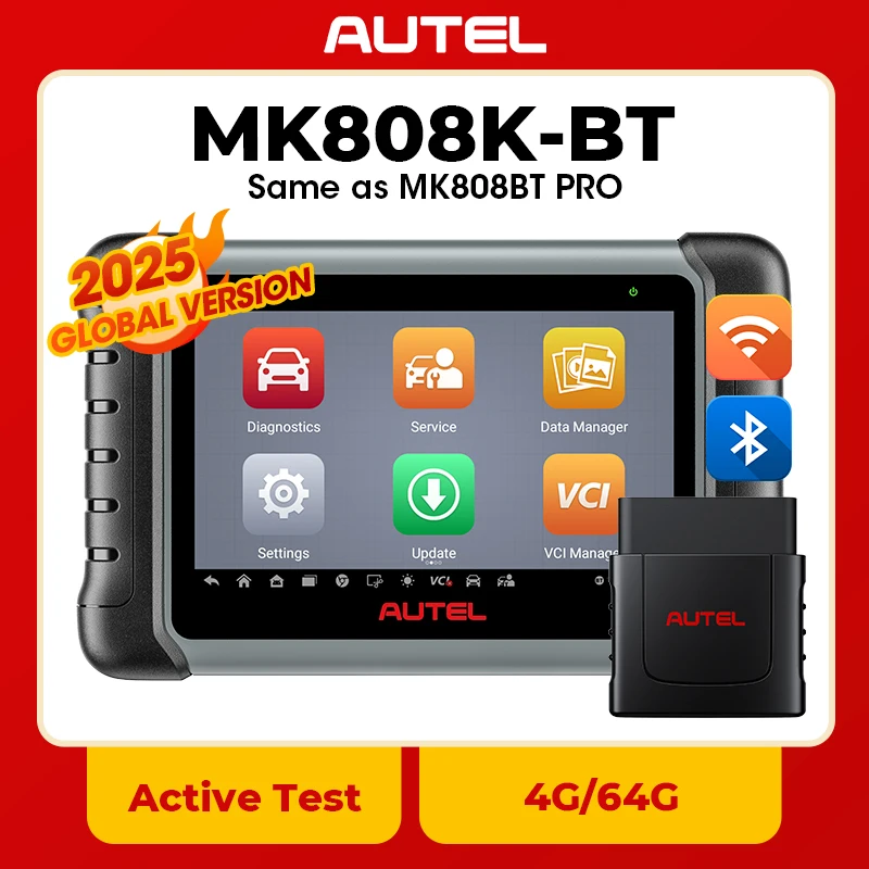 Autel MaxiCOM MK808K-BT MK808K BT Bluetooth-Codeleser, OBD2-Scanner. Wie MK808BT Pro voll bidirektionale Diagnosetools Image