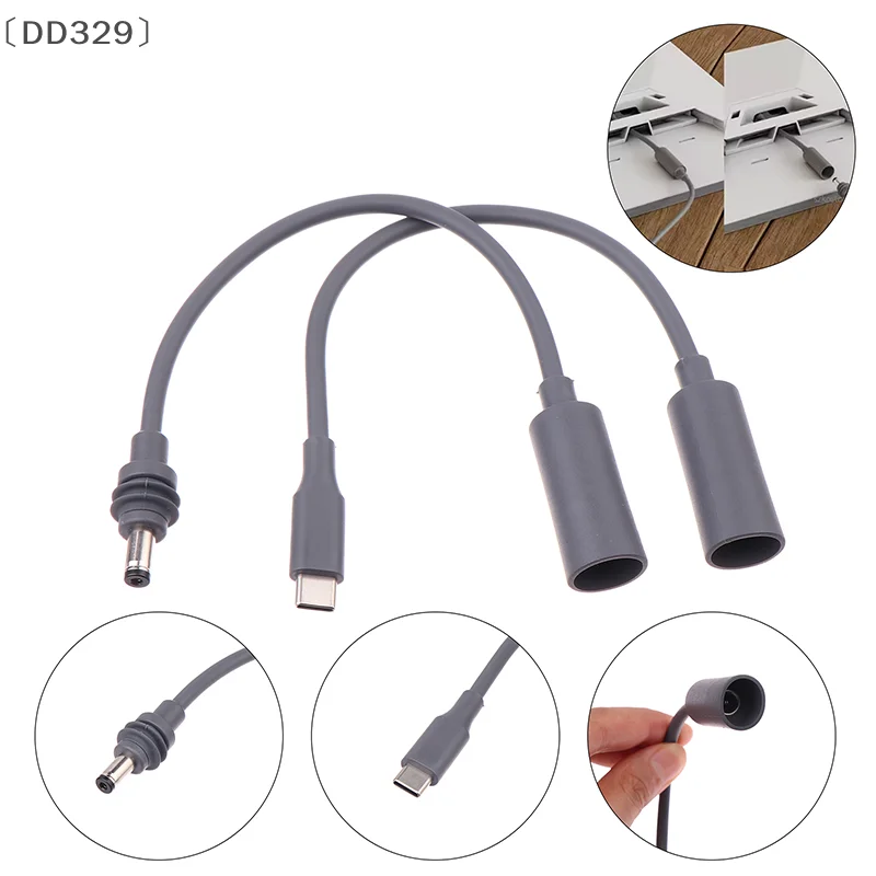 itariaDD329 soiFür Starlink Mini Typ-C DC Verlängerungskabel Buchse auf Stecker Wasserdichter Stromkonverter-Adapter Image