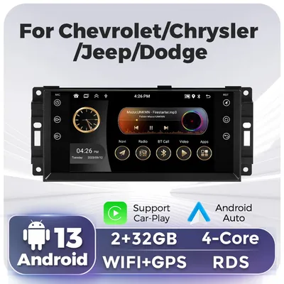 7inch 2Din Car android Stereo GPS Player For Jeep Wrangler JK Head Unit Single Radio BT Wireless CarPlay Android Auto multimedia