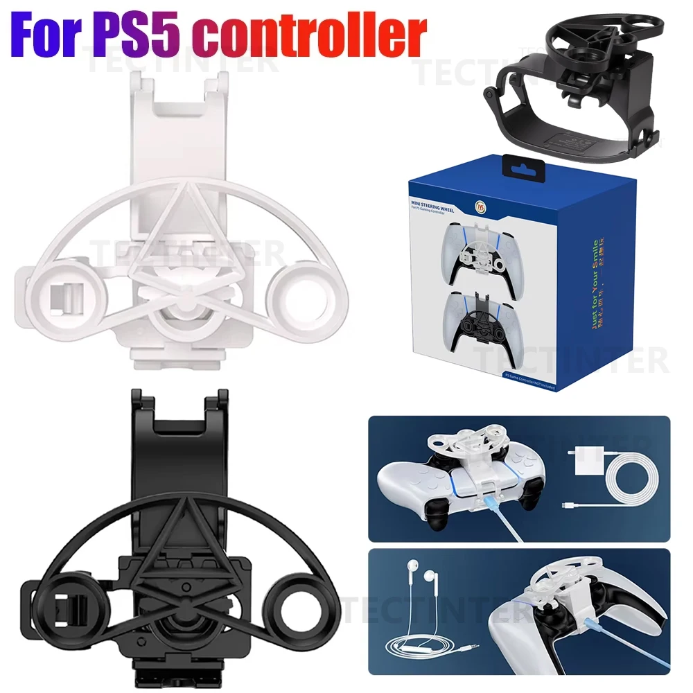 Für PS5 Controller Mini Lenkrad Racing Spiele Gamepad Ersatz Verbesserte Gaming Für PS5 Richtung Hilfs Zubehör Image