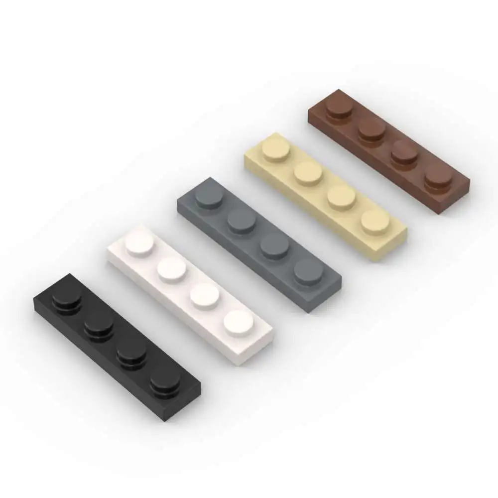 MOC 10PCS Puzzle Partikel 3710 Platte 1x4 Bausteine Kit Hohe-Tech Bord Licht Panel BricksToys kinder Geschenke Dropshipping Image