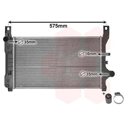 Van Wezel Kühler, 500 x 302 mm [Hersteller-Nr. 18002127] für Ford Image