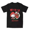 Hello Kitty Erdbeer-T-Shirt, Hippie-Strand-T-Shirt, Retro-Casual-Tops, Geschenk, kreativer Hip-Hop, lässig, kurzärmelig