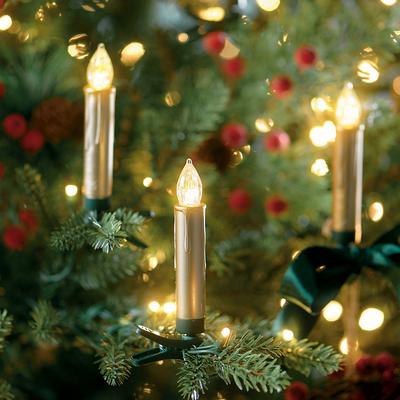 Christmas Nostalgic Tree Candle, Set Of Ten - Grandin Road