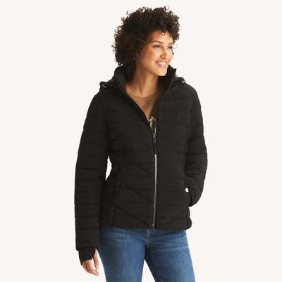 Nautica Women's Packable Puffer Jacket Black, XS