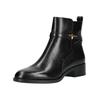Stiefelette TAMARIS "Tamaris Stiefelette Leder", Damen, Gr. 41, schwarz, Leder, casual, Schuhe