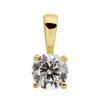Ketten-Anhänger OROLINO "585/- Gelbgold 1 Brill. 0,50 ct. H/P2", gelb, Schmuckanhänger, Damen, ONE-SIZE, 0,50 ct P2 = erkennbare Einschlüsse, Gold, 0,5 g