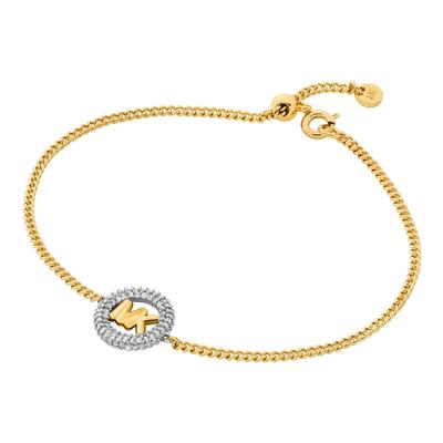 Armband MICHAEL KORS "Schmuck Geschenk Metall Armkette PREMIUM", gold (gelbgoldfarben, kristallweiß), Armbänder, Damen, mit Zirkonia, Metall, wahlweise mit oder ohne Zirkonia Image