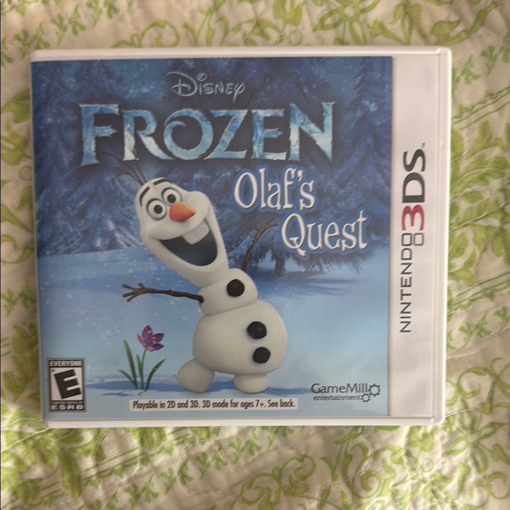 Disney Other | Disney Frozen Olaf's Quest 3ds Game - Blue And White | Color: Blue/White | Size: 5”