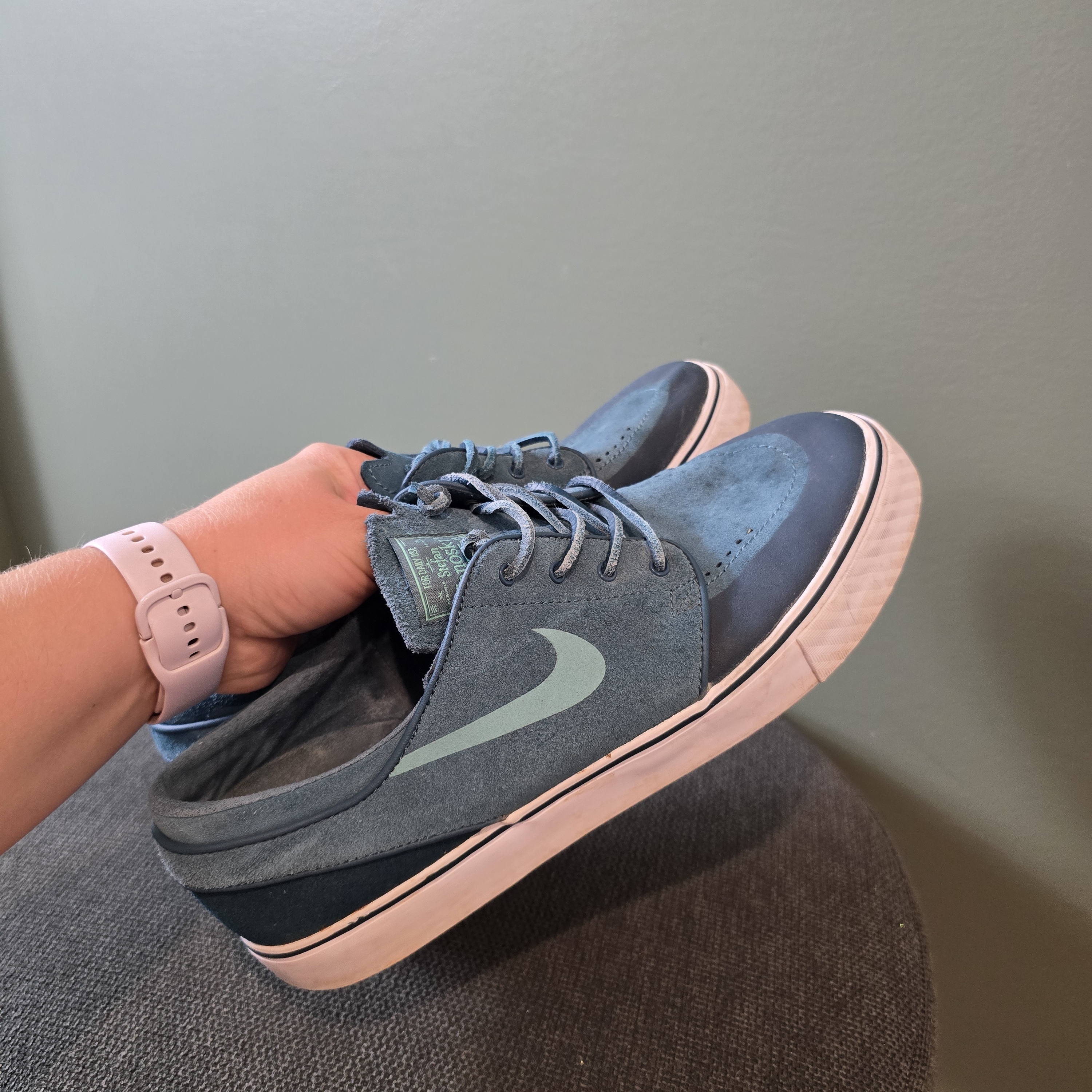 Nike Shoes | Blue And Green Nike Sneakers Nike Sb Zoom Stefan Janoski Premium Se Shoes Mens | Color: Blue/Green | Size: 9.5