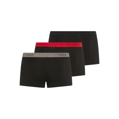Trunk HUGO UNDERWEAR "TRUNK TRIPLET PACK", Herren, Gr. XXL (56), schwarz, Jersey, Obermaterial: 95% Baumwolle, 5% Elasthan, eng, Unterhosen, mit Logoschriftzug auf dem Bund Image