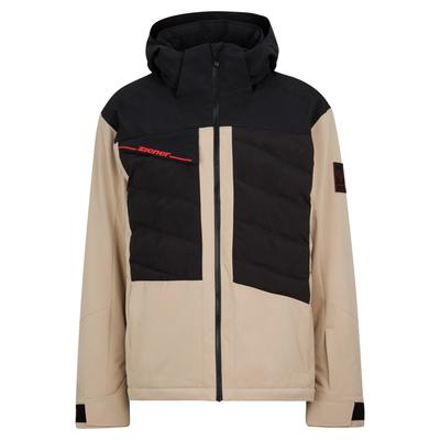 Skijacke ZIENER "TIDAL-Z jacket man", Herren, Gr. 46, beige (sandstone), Obermaterial: 100% Polyester (recycelt); Futter: 100% Polyester; Futter 2: 100% Polyamid; Wattierung: 100% Polyethylen-Terephthalat (recycelt); Wattierung 2: 100% Polyester...