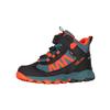 Wanderschuh TROLLKIDS "KIDS TRONFJELL HIKER MID", Gr. 29, stormy blau, flame orange, schwarz, Synthetik, Mesh, sportlich, Schuhe, wasserdicht