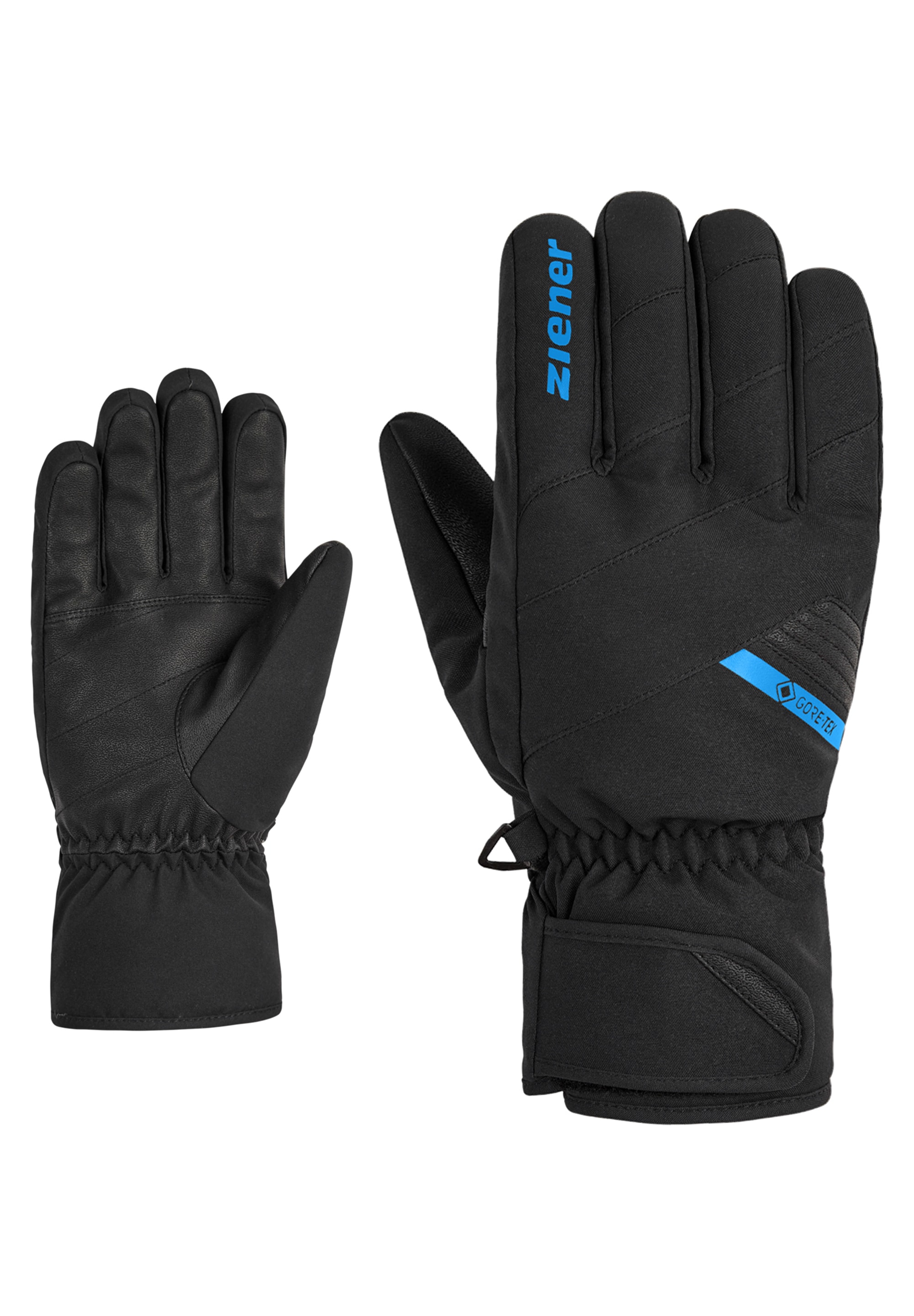Skihandschuhe ZIENER "ZI-1726 GTX", Damen, Gr. XL, schwarz (schwarz.persian blau), Kunstfaser, Handschuhe Image