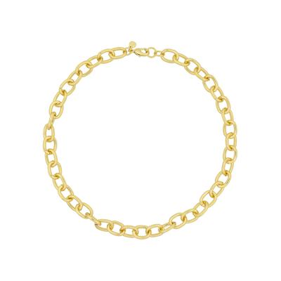 Fashionbox Kette Messing strukturiert vergoldet Image