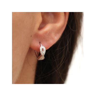 Dkeniz Creolen 925/- Sterling Silber Unendlichkeitsohrring Image