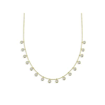 Dkeniz Anhänger mit Kette 925/- Sterling Silber vergoldet funkelnde Halskette Image