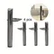 Pieds de meuble en métal pour table basse et canapé, pièce de rechange pour meuble TV, design moderne, 4 pièces