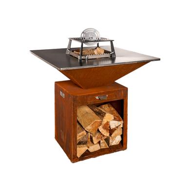 BlackForestSteel »FyrR Classic Storage Corten« Plancha Grill 100x100 cm Image