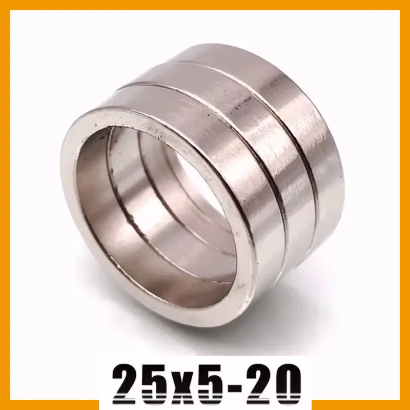 2–100 Stück 25 x 5–20 mm Ringmagnet für Küche, Basteln, Kühlschrank, Whiteboard, Büro, Kühlschrank, 25 x 5–20 mm Zubehör Image
