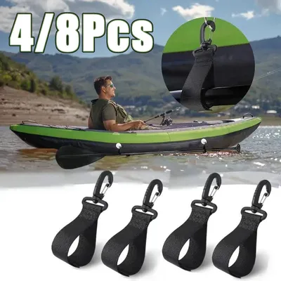 4/8Pcs Boat Paddle Clip Kayak Paddle Keeper Kayak Paddle Storage Holder Kayak Oar Snap Clip Kayak Canoe Boat Paddle Parts