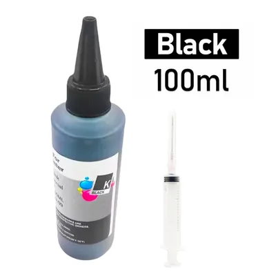 Bulk Black Refill Dye Ink For HP Epson Canon Brother Inkjet Printer Ink Cartridge For Office School Home Document Print