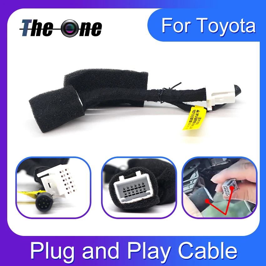 Einfach zu installierendes Auto-DVR-Dashcam-Kamera-Plug-and-Play-Stromkabel für Toyota Camry Rav4 Corolla CHR Highlander Sienna Alphard Image