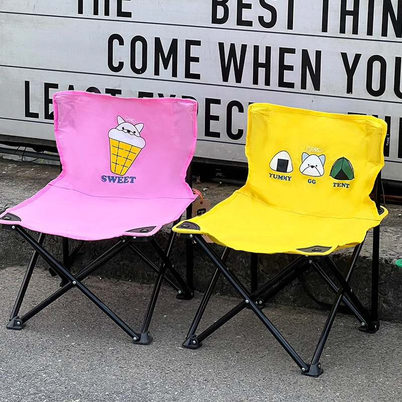 Kinder-Campingstuhl zur Erkundung im Freien im Wohnzimmer, leichte, zusammenklappbare Aufbewahrung zu Hause, sturzsicher