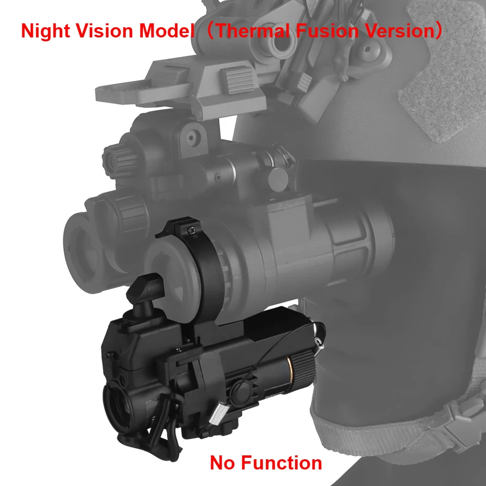 Nachtsichtmodell Thermal Fusion Version Kompatibel NVG PVS14/15/18/31 GPNVG-18 Fernglas Taktische schnelle Helmausrüstung Image