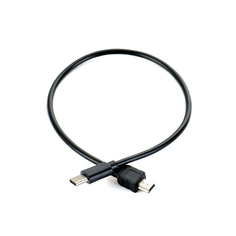 1pc 30cm USB Typ-C zu Mini-USB-Kabel USB-C Stecker zu Mini-B-Stecker Konverter Adapter Blei Datenkabel Auto Innen zugang Image