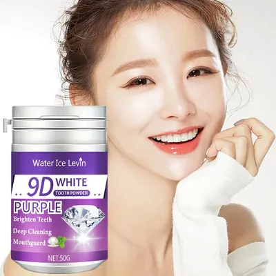 Water Ice Levin 90White Purple Toothpaste 50g Deep Cleaning Brightening Teeth Whitening Creamy Purple Gel for Oral Care