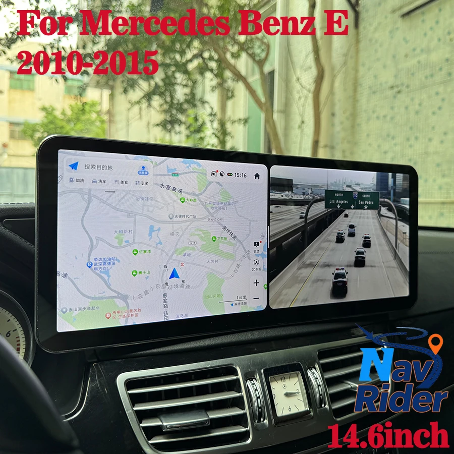 14,6 "Für Mercedes Benz E Klasse W212 W207 E200 E260 E350 2010-2015 Android Carplay Auto Stereo GPS Multimedia Image