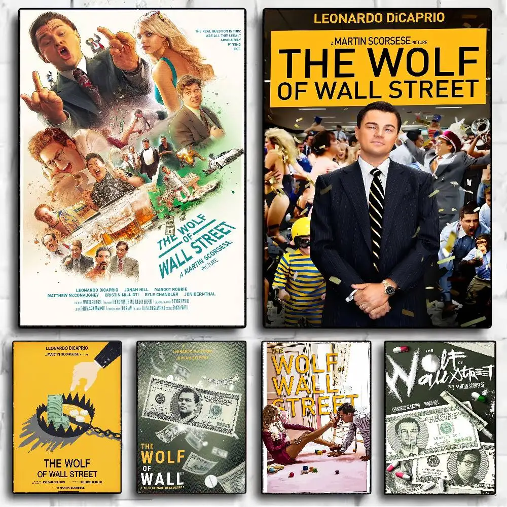Der Wolf der Wall Street Film Whitepaper Poster Retro Kraftpapier Aufkleber DIY Zimmer Bar Café Vintage dekorative Malerei Image