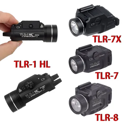 TLR-1 TLR-1 HL TLR-7 TLR-8 TLR Series Weapons Gun Flashlight TLR-3 TLR-4 TLR-7X Hunting Airsoft Scout Torch Strobe Flashlight