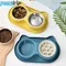 Pet Slow Food Schüssel Anti-würgen Feeder Edelstahl Hund Gericht Schüssel Hause Hund Essen Platte Anti-schuldigen Hund fütterung Pet Liefert