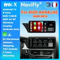 Navifly MN-X Android 14 fino a 8core fino a 6+128G 10.25 pollici autoradio android per AUDI A4 A5 B8 2009-2017 sistema intelligente per auto navigazione GPS Wireless carplay android auto 4G WIFI