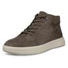 Schnürboots ECCO, Herren, Gr. 43, grau (dunkelgrau), Leder, klassisch, Schuhe, Stiefelette, Klassik-Boots mit softer Schaftrandpolsterung