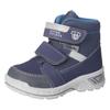 Winterstiefel PEPINO BY RICOSTA "Flo WMS: mittel", Kinder, Gr. 24, blau (navy), Lederimitat, Textil, casual, Schuhe, Klettschuh mit Warmfutter, Größenschablone zum Download