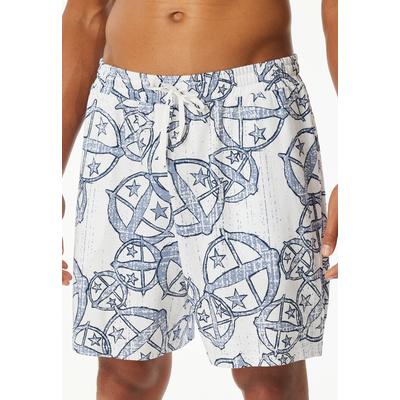 Pyjamashorts SCHIESSER "SCHIESSER 150 YEARS", Herren, Gr. 50, N-Gr, bunt (multicolor 1), Single Jersey, Obermaterial: 100% Baumwolle, casual, bequem kniefrei, Hosen, seitliche Taschen, Allover-Druck, Baumwolle Image